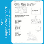 Instructions skit: Let's play teacher (On joue à la maîtresse, ou au maître)