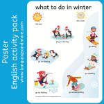 Winter activities Poster - Les activités d'hiver