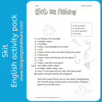 Winter activities Skit: Ice fishing in the moonlight (La pêche sur glace au clair de lune)